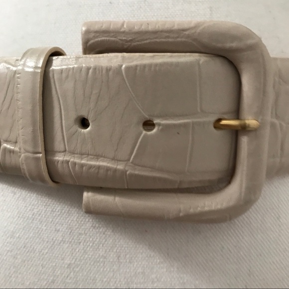 W. Kleinberg Embossed Crocodile Belt main image 6